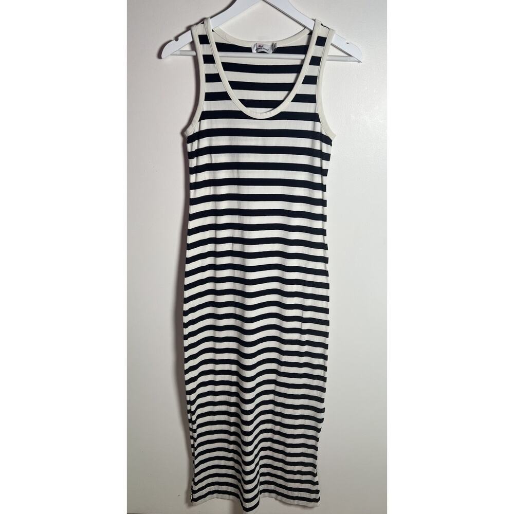 Vineyard Vines XS Striped Navy Cotton‎ Stretchy Tank Preppy Nautical Maxi Dress